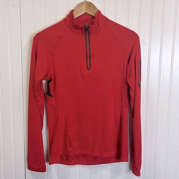 REI red quarter zip pullover jacket - Picture 1 of 7